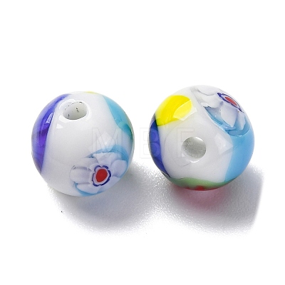 Handmade Millefiori Lampwork Beads LAMP-R003-02A-06-1