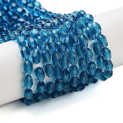 Glass Beads Strands GLAA-R024-6x4mm-4-1