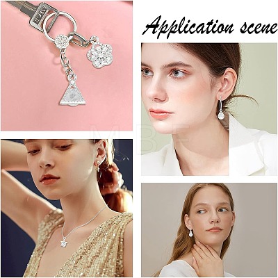Mixed Shapes Alloy Charms ZIRC-SC0001-04P-1
