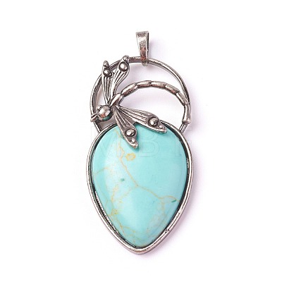 Synthetic Turquoise Pendants G-I220-G03-1