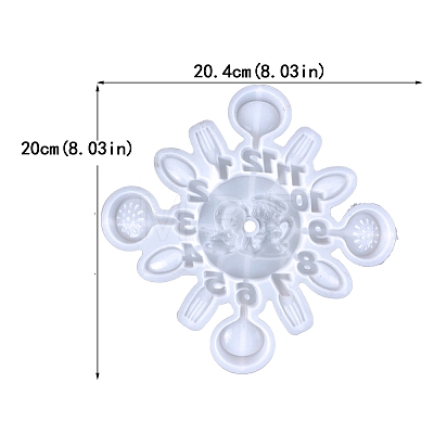 Food Grade DIY Clock Silicone Molds PW-WGEFD89-01-1