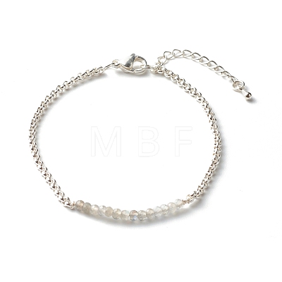 Mixed Natural Gemstone Beaded Bracelets BJEW-JB06384-1