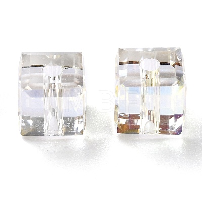 Electroplate Transparent Glass Beads EGLA-B003-01A-05-1