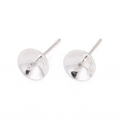 925 Sterling Silver Stud Earring Findings STER-K167-027D-S-1
