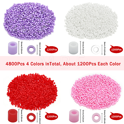 300G 4 Colors PE DIY Melty Beads Fuse Beads Refills DIY-CA0005-07-1