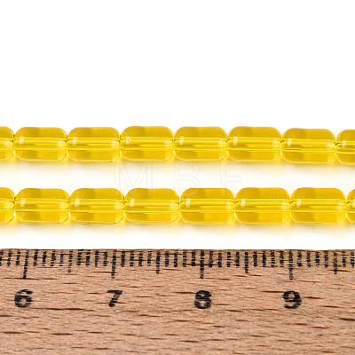 Transparent Glass Beads Strands GLAA-T028-14T-02-1