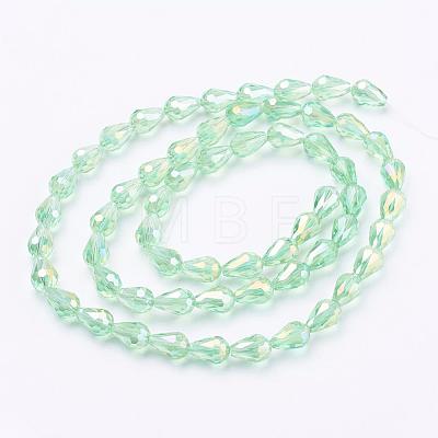 Electroplate Glass Beads EGLA-R006-11x8mm-M-1