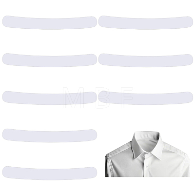 Plastic Collar Stays for Men's Dress Shirts AJEW-HY0003-21C-1