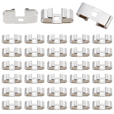 40Pcs Iron Bolo Tie Slides Clasp Accessories FIND-CL0002-29-1