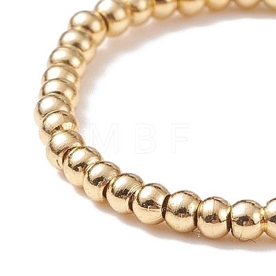 Glass & Brass Braided Fruit Finger Ring for Women RJEW-TA00047-02-1