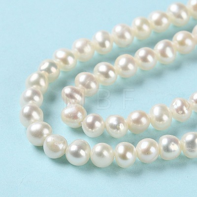 Natural Cultured Freshwater Pearl Beads Strands PEAR-E018-44-1