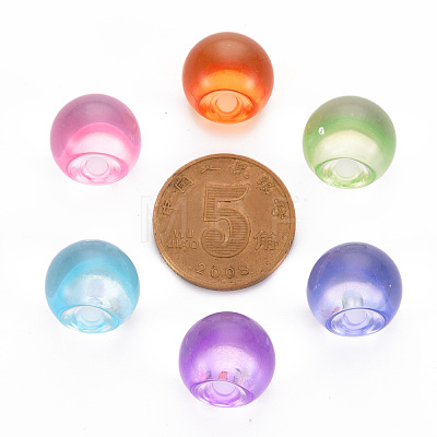 1-Hole Transparent Acrylic Buttons TACR-S154-50B-1