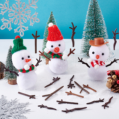 240Pcs 6 Styles Resin Snowman Hands DIY-GA0008-15-1