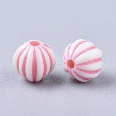 Craft Style Acrylic Corrugated Beads MACR-S299-017-1