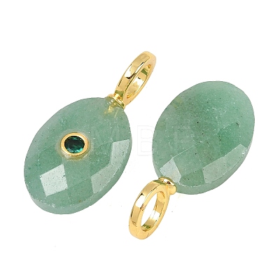 Natural Green Aventurine Pendants G-F837-05D-1