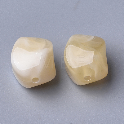 Acrylic Beads X-OACR-T007-08C-1