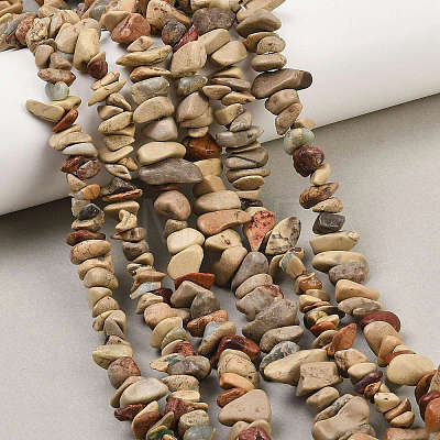 Natural Shoushan Stone Beads Strands G-L647-B01-01-1