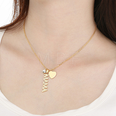 Mother's Day 304 Stainless Steel Jewerly Sets WG62052-01-1