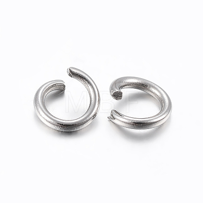 304 Stainless Steel Open Jump Rings STAS-H437-7x1mm-1