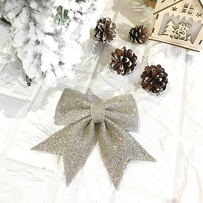 Glitter Foam Bowknot Ornament Accessories FIND-N005-04A-1