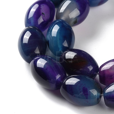 Natural Agate(Dyed & Heated) Beads Strands G-M446-D01-01C-1