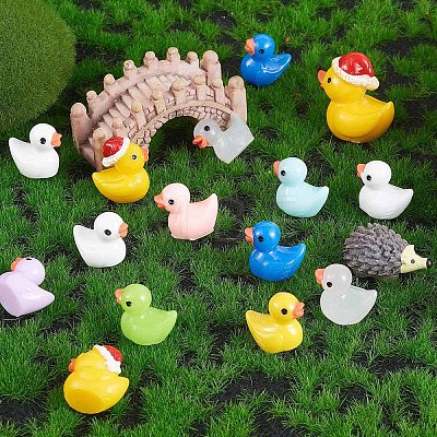 40 Pcs 4 Style Luminous Mini Ducks JX342A-1