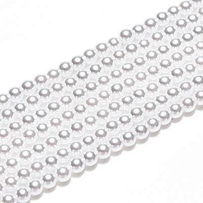 Baking Painted Pearlized Glass Pearl Bead Strands HY-N002-2mm-A12-1