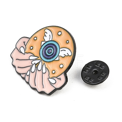 Evil Eye Alloy Enamel Brooch JEWB-K018-37C-EB-1