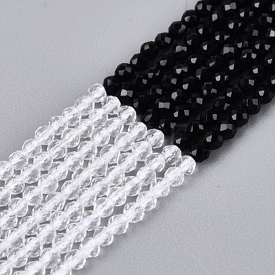 Transparent Glass Beads Strands GLAA-N074-01A-02-1