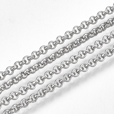 Tarnish Resistant 304 Stainless Steel Rolo Chains CHS-S005-01-1