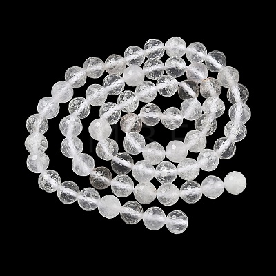 Natural Quartz Crystal Beads Strands G-Z164-B02-6mm-1