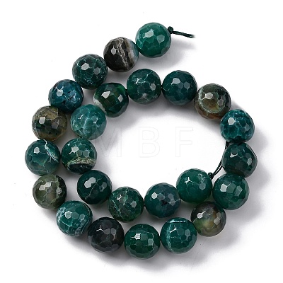 Natural Dragon Veins Agate(Dyed & Heated) Beads Strands G-K390-A04-01-1