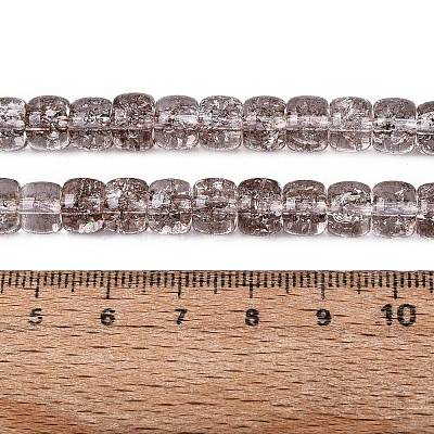 Crackle Transparent Glass Beads Strands GLAA-N069-03A-02-1