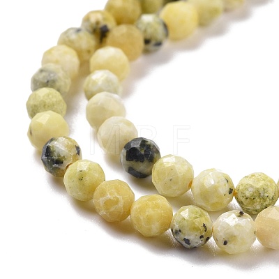 Natural Yellow Turquoise(Jasper) Beads Strands G-D463-11C-1