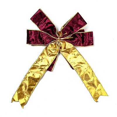 Christmas Velvet Big Bowknot Decorations AJEW-M041-02A-1