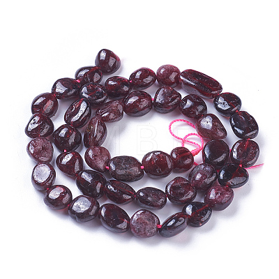Natural Garnet Beads Strands X-G-P433-04-1