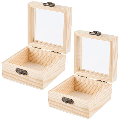 Wooden Storage Boxes WOCR-CL0001-02B-1