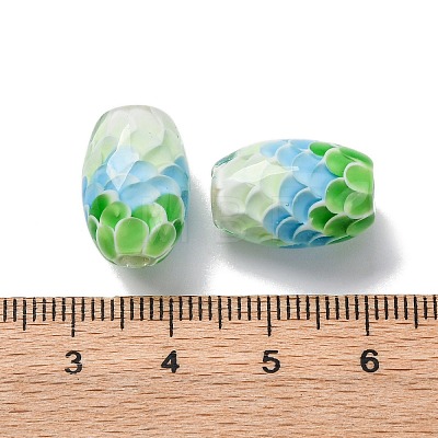 Two Tone Handmade Lampwork Beads LAMP-K042-01E-1