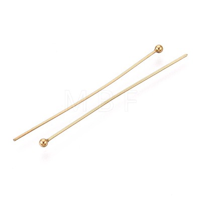 304 Stainless Steel Head Pins STAS-T065-45mm-20G-1