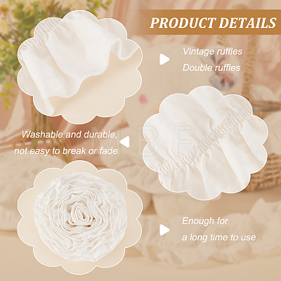 Polyester Ruffled Trimming DIY-WH0430-116B-1