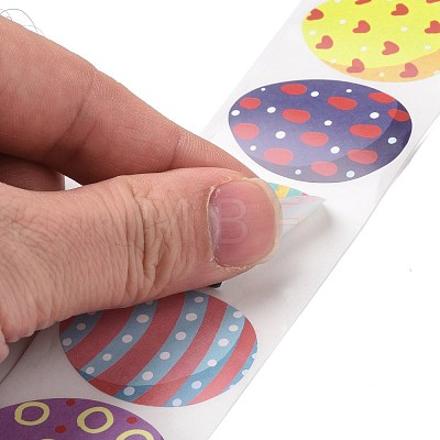 9 Patterns Easter Theme Self Adhesive Paper Sticker Rolls DIY-C060-02B-1