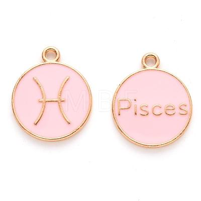 Alloy Enamel Pendants X-ENAM-S124-01A-09H-1