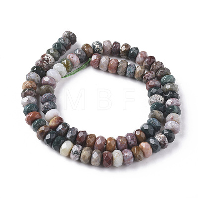 Natural Ocean Jasper Beads Strands G-F668-01-B-1