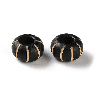 Schima Wood Carved European Beads WD-CBACBB7-02-1