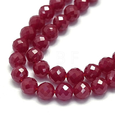 Natural Red Corundum/Ruby Beads Strands G-G106-C13-05-1