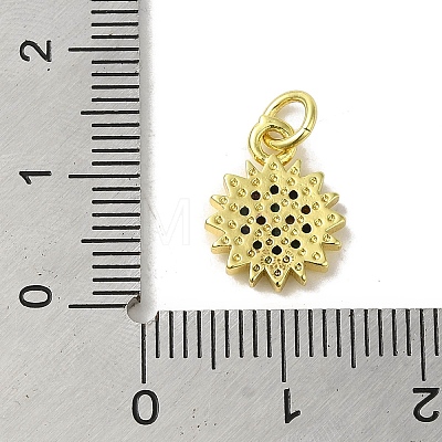 Real 18K Gold Plated Brass Pave Cubic Zirconia Pendants KK-M283-09B-02-1