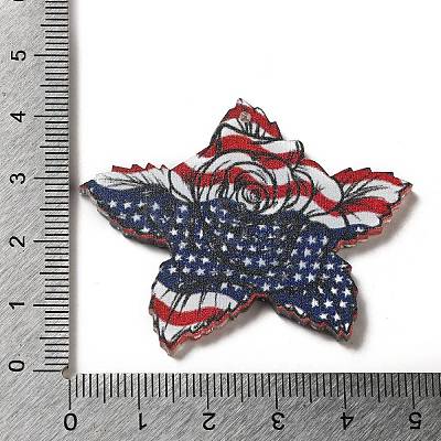 Independence Day Theme Printed Acrylic Pendants TACR-F007-01E-1