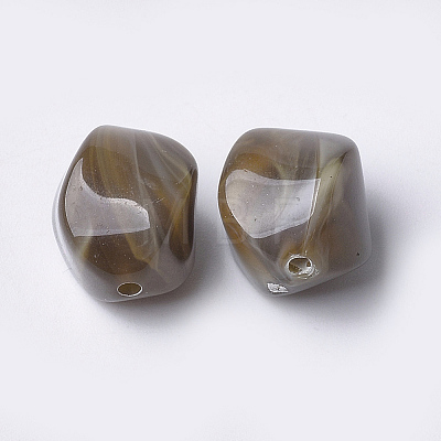Acrylic Beads X-OACR-T007-08A-1