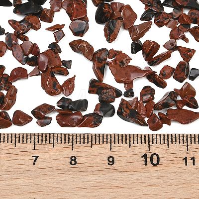 Natural Mahogany Obsidian Chip Beads GG-CBAA426-01-1