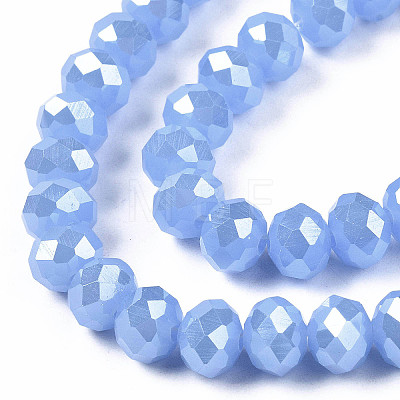 Electroplate Glass Beads Strands EGLA-A034-J3mm-A02-1